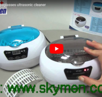 Tẩy rửa mắt kính bằng máy làm sạch siêu âm Skymen